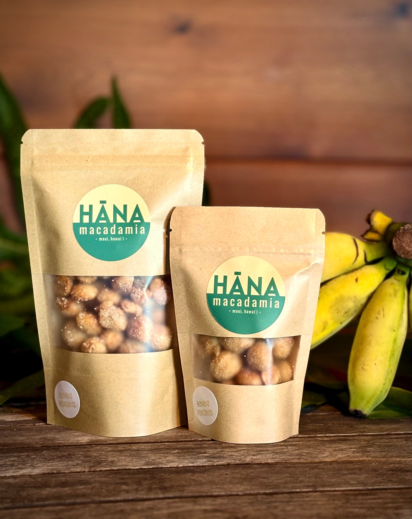 Banana Pancakes Roasted Macadamia Nuts