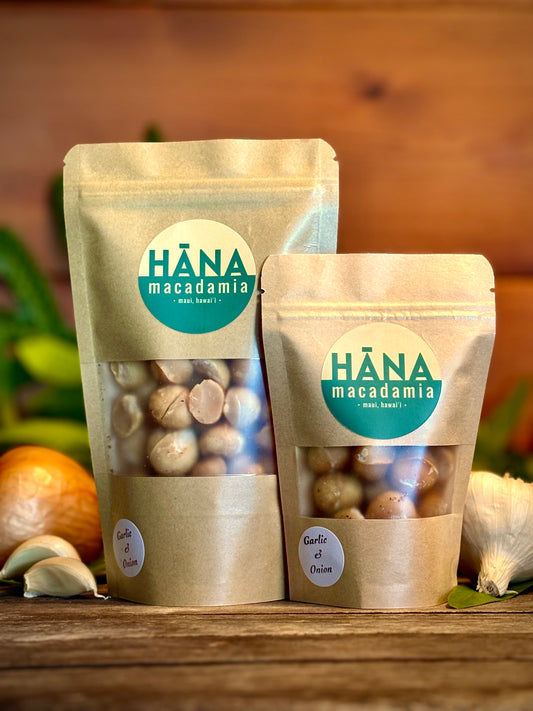 Garlic & Onion Roasted Macadamia Nuts